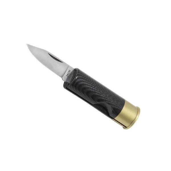 COUTEAU CARTOUCHE FACON FIBRE DE CARBONE 6,5CM INOX