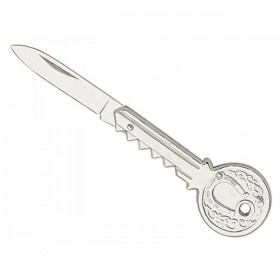 COUTEAU CLE BRELOQUE 6CM INOX