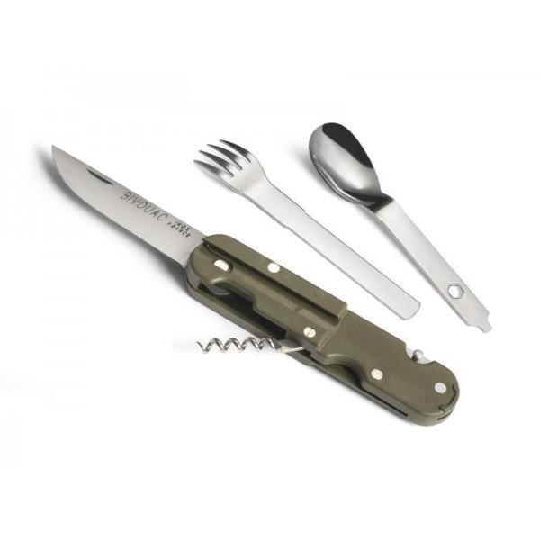 COUVERT CAMPING BIVOUAC 5 P INOX