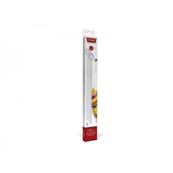 SET DE 6 PIQUES A BROCHETTES 30CM TRIANGLE