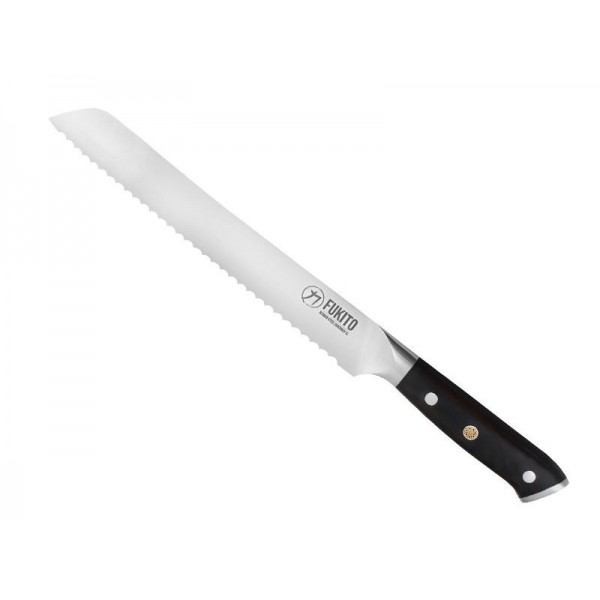 COUTEAU A PAIN FUKITO 23CM EBENE X50