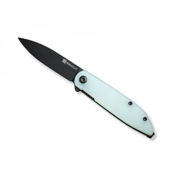 COUTEAU SENCUT BOCLL II G10 NATUREL BLACKWASH