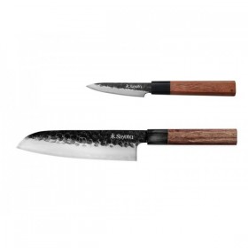 COFFRET 2 COUTEAUX SAYUTO SEQUOIA SAN MAI (SANTOKU + OFFICE)