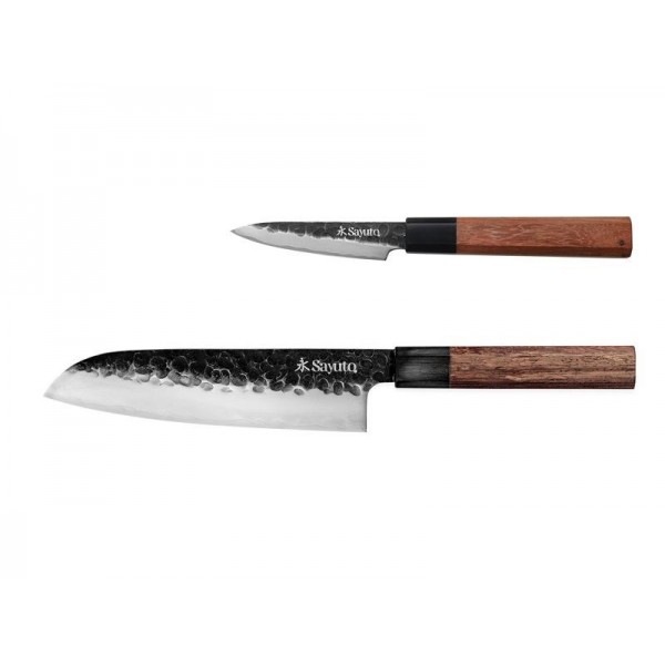 COFFRET 2 COUTEAUX SAYUTO SEQUOIA SAN MAI (SANTOKU + OFFICE)