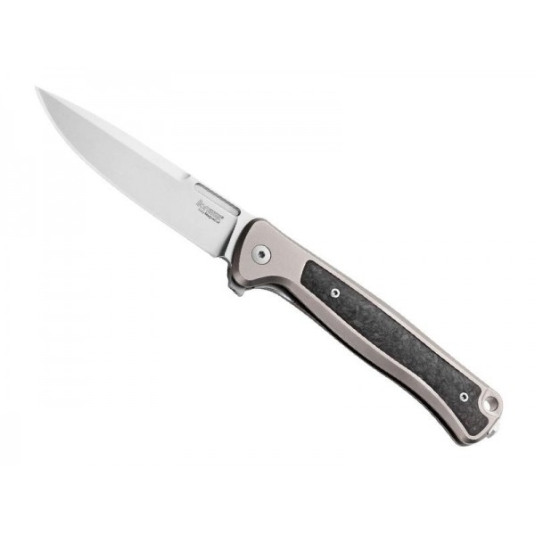 COUTEAU LIONSTEEL SKINNY TITANIUM/FIBRE DE CARBONE GRIS