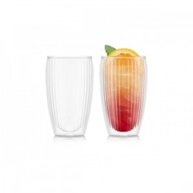 SET 2 VERRES BODUM STRIES PAVINA 45 CL