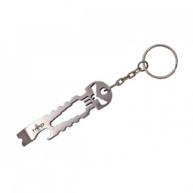 PORTE-CLES THIRD 7,5CM TOUT INOX