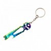 PORTE-CLES THIRD ARC-EN-CIEL 7,5CM INOX