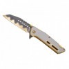 COUTEAU THIRD 11,5CM TOUT INOX DORE DECOR DAMAS