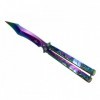 COUTEAU PAPILLON THIRD DRAGON ARC-EN-CIEL 13CM INOX