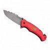 COUTEAU THIRD FIRE FIGHTER ALUMINIUM ROUGE 13CM INOX