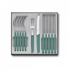 MENAGERE 12 PIECES VICTORINOX SWISS MODERN TABLE VERT SAUGE