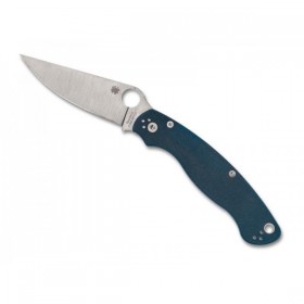COUTEAU SPYDERCO MILITARY 2 BLEU