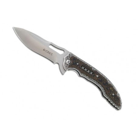 COUTEAU CRKT FOSSIL COMPACT BRUN