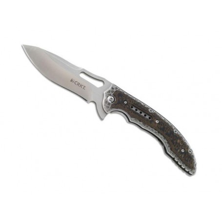 COUTEAU CRKT FOSSIL BRUN