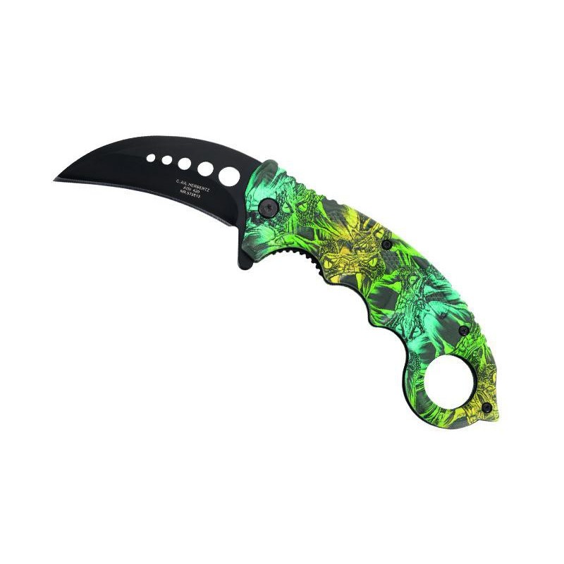 COUTEAU HERBERTZ KARAMBIT SERPENTS 13CM INOX