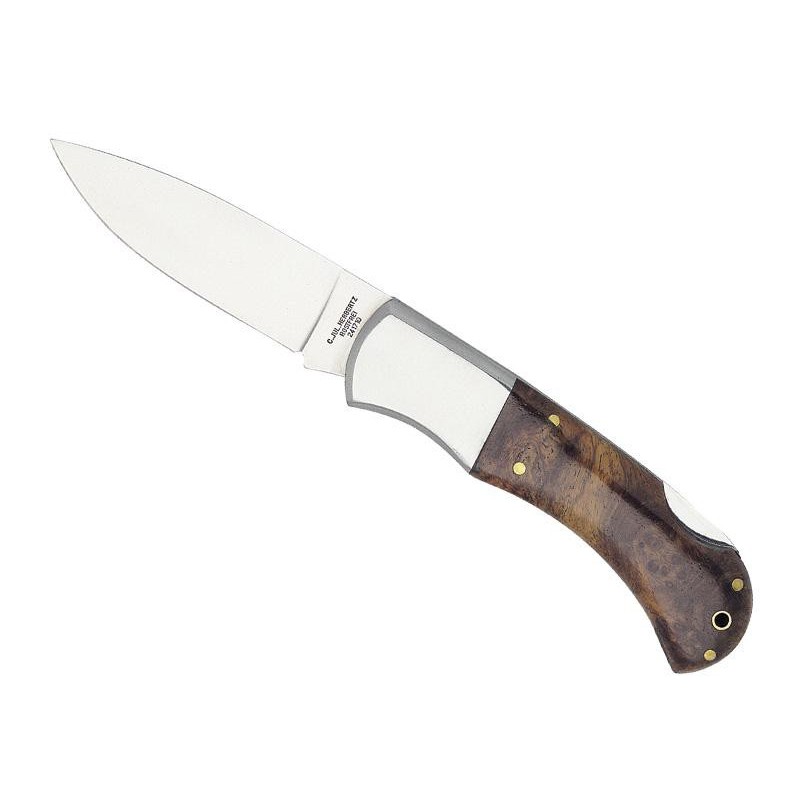COUTEAU HERBERTZ BOIS DE RACINE 10CM INOX + COFFRET