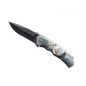 COUTEAU HERBERTZ TOUT INOX 12CM DECOR AIGLE
