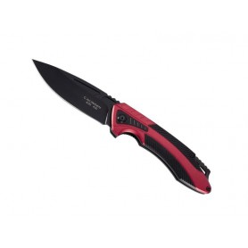COUTEAU HERBERTZ ALU ROUGE/NOIR 12CM INOX