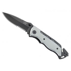 COUTEAU HERBERTZ ALU 12CM SEMI-DENTEE INOX