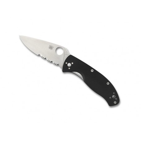 COUTEAU SPYDERCO TENACIOUS LAME SEMI-DENTEE