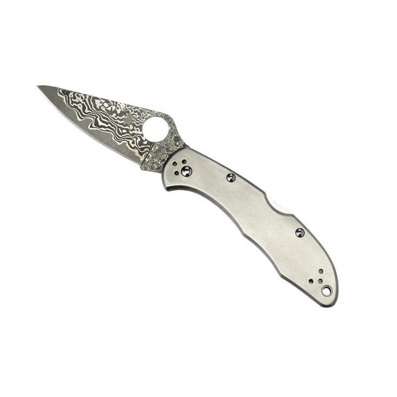 COUTEAU SPYDERCO DELICA 4 TITANIUM DAMAS
