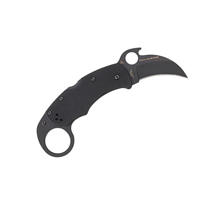 COUTEAU SPYDERCO KARAHAWK TOUT NOIR