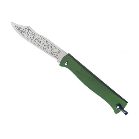 COUTEAU DOUK-DOUK VERT 11CM INOX