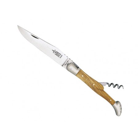 LAGUIOLE G.DAVID 2P OLIVIER MITRES INOX MAT 12CM