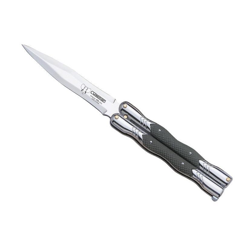 COUTEAU PAPILLON CUDEMAN ABS VERT