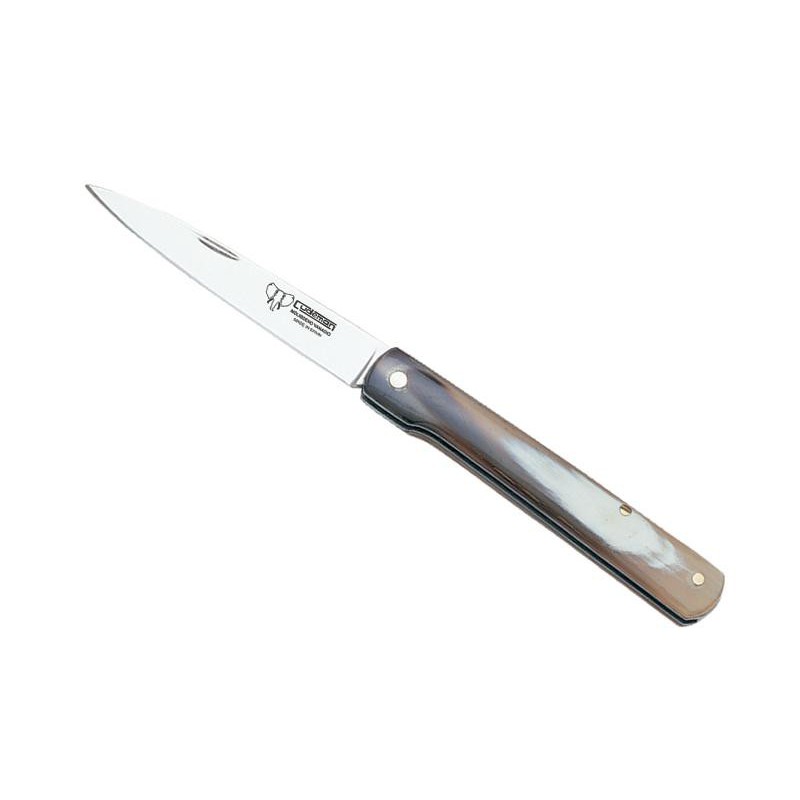 COUTEAU CUDEMAN PLEIN MANCHE CORNE BLONDE 9CM