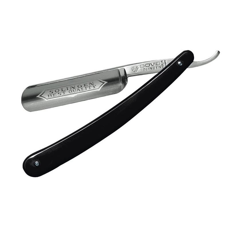 RASOIR DOVO 5/8 NOIR LAME CARBONE
