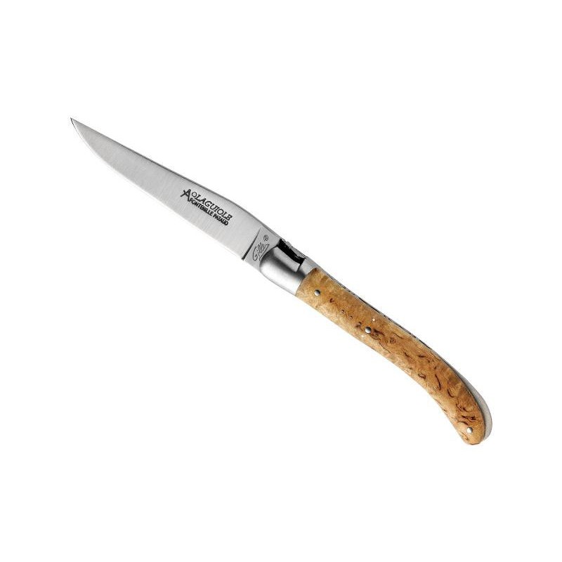 LAGUIOLE GILLES POCKET BOULEAU 10CM INOX