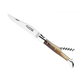 LAGUIOLE GILLES TRADITION 2P POINTE DE CORNE 12CM INOX