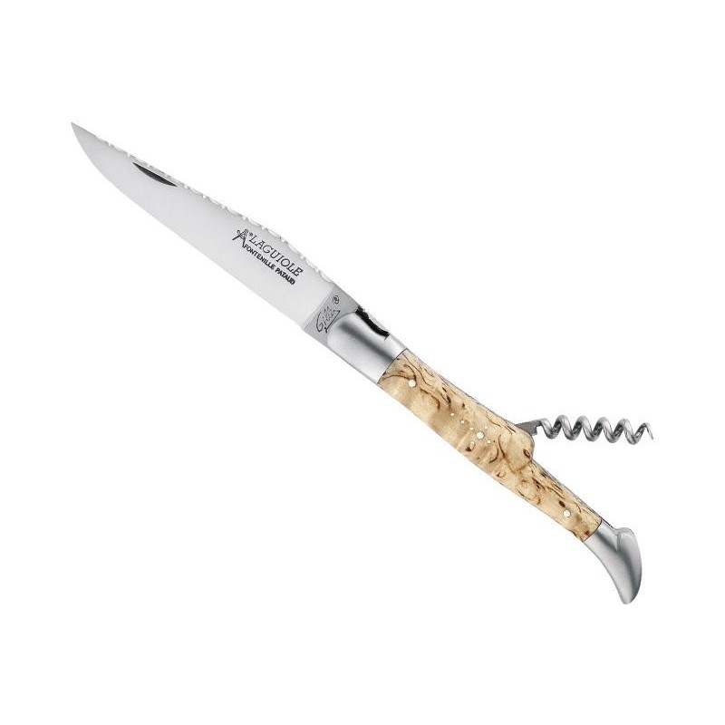 LAGUIOLE GILLES TRADITION 2P BOULEAU 12CM INOX