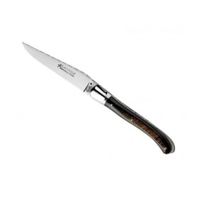 LAGUIOLE GILLES NATURE CORNE DE BUFFLE 12CM GUILLOCHE INOX