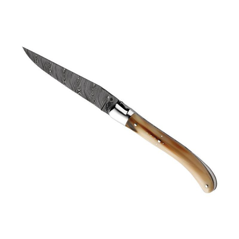 LAGUIOLE GILLES POCKET POINTE DE CORNE 10CM DAMAS