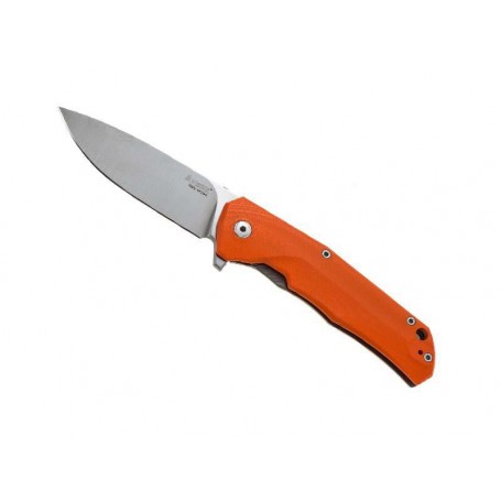 COUTEAU LIONSTEEL TRE G10 ORANGE / TITANIUM GRIS