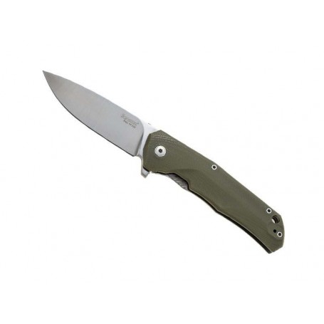 COUTEAU LIONSTEEL TRE G10 VERT / TITANIUM GRIS