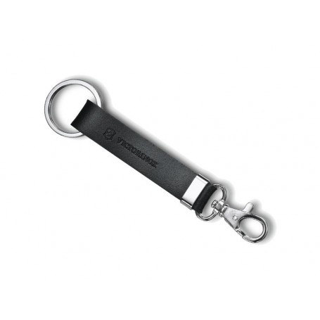 PASSANT CEINTURE VICTORINOX CUIR NOIR + MOUSQUETON