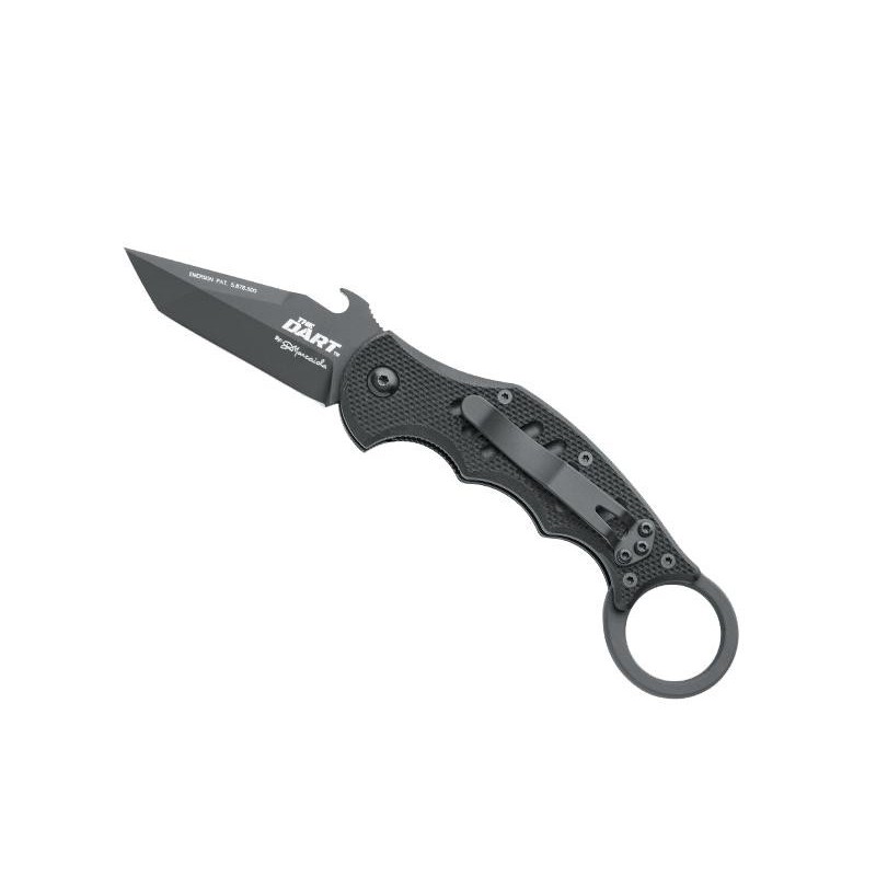 COUTEAU FOX MILITARY KARAMBIT THE DART 10CM G10 NOIR