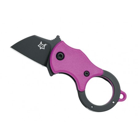 COUTEAU FOX MINI-TA ROSE LAME NOIRE