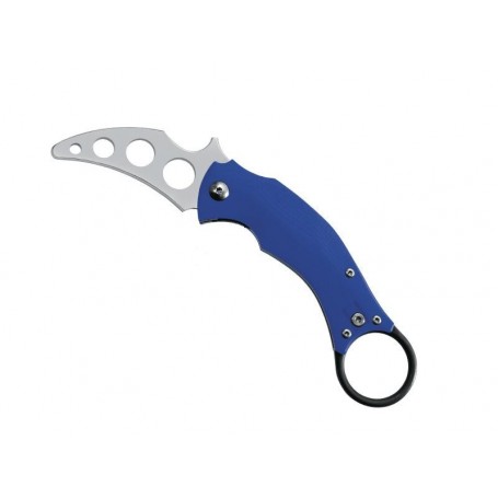 COUTEAU FOX TRAINING BLACK BIRD G10 BLEU