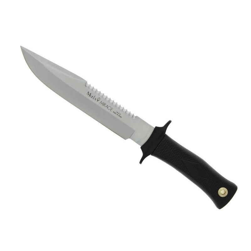 POIGNARD MUELA MIRAGE NOIR 20CM INOX SCIE