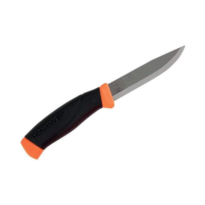 POIGNARD MORA COMPANION NOIR/ORANGE INOX