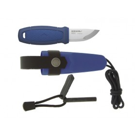 POIGNARD DE POCHE MORA ELDRIS BLEU + FIRE STARTER