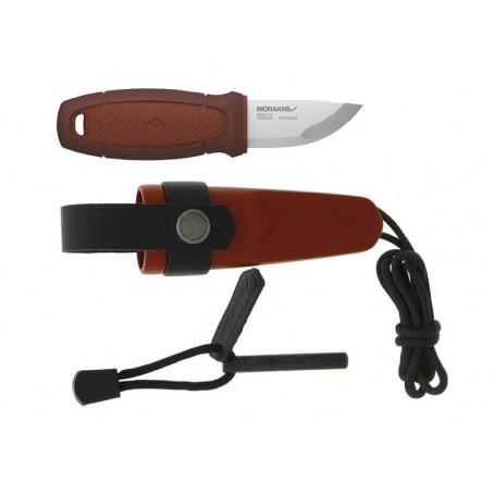 POIGNARD DE POCHE MORA ELDRIS ROUGE + FIRE STARTER