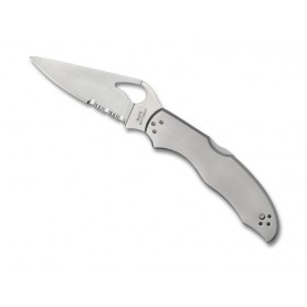 COUTEAU BYRD HARRIER 2 TOUT INOX SEMI-DENTEE