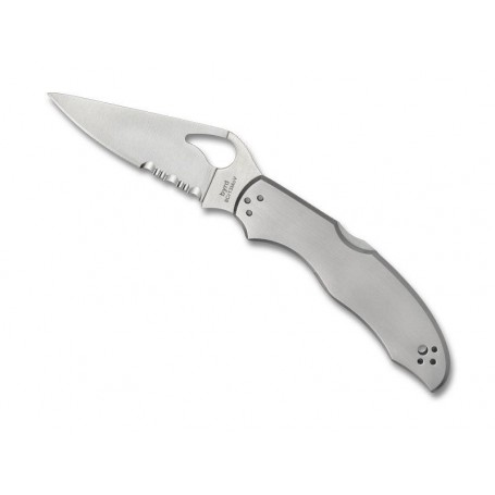 COUTEAU BYRD HARRIER 2 TOUT INOX SEMI-DENTEE