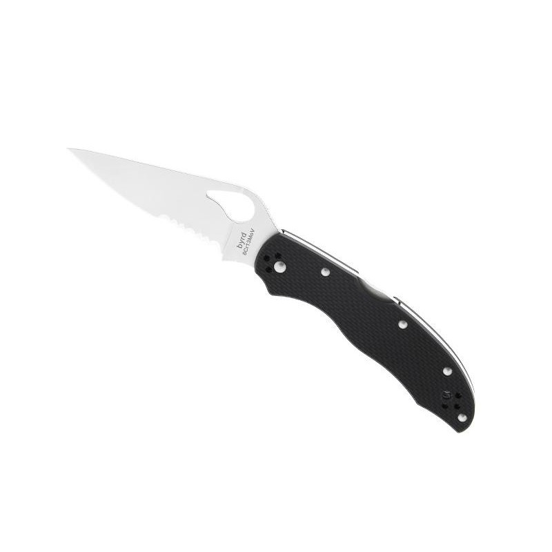COUTEAU BYRD HARRIER 2 G10 SEMI-DENTEE